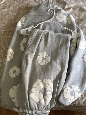 Denim tears set(Gray) for young men